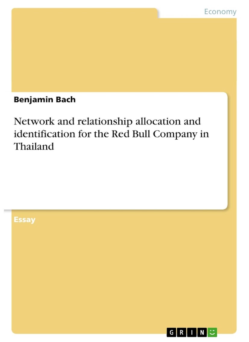 Network and relationship allocation and identification for the Red Bull Company in Thailand 