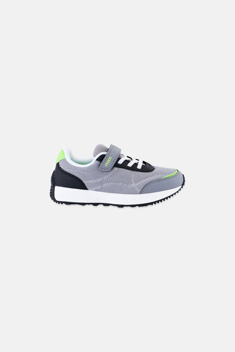 RBX Kids Boy Velcro Closure Running Shoes, Grey - Image 3