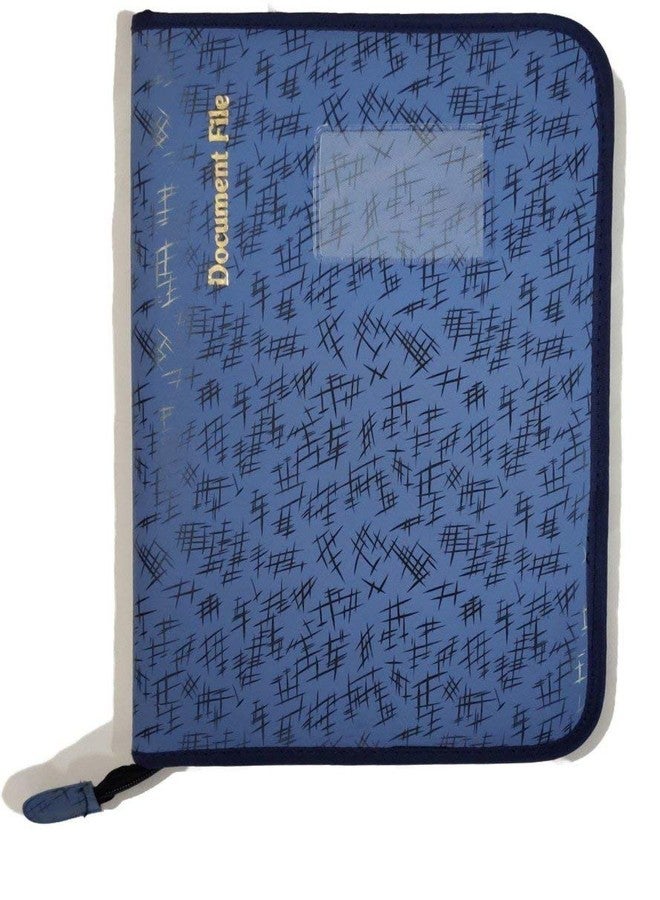Pareek Fs Size (A4) Docoment and Certificates Holder Cum Chain File Bag 20 Inner Leafs Colour Blur - Image 1