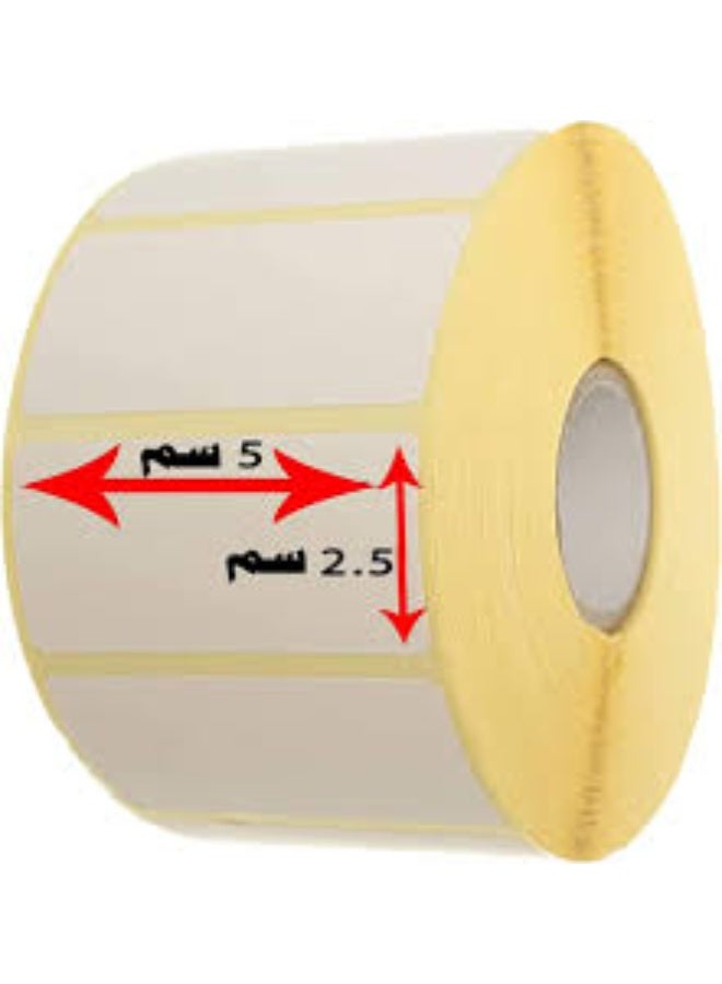 Thermal barcode label roll, 25 x 50, containing 1100 labels, 4 rolls - Image 2