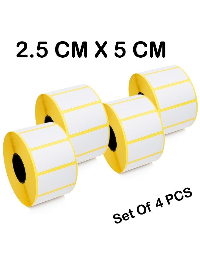 Thermal barcode label roll, 25 x 50, containing 1100 labels, 4 rolls - Image 1