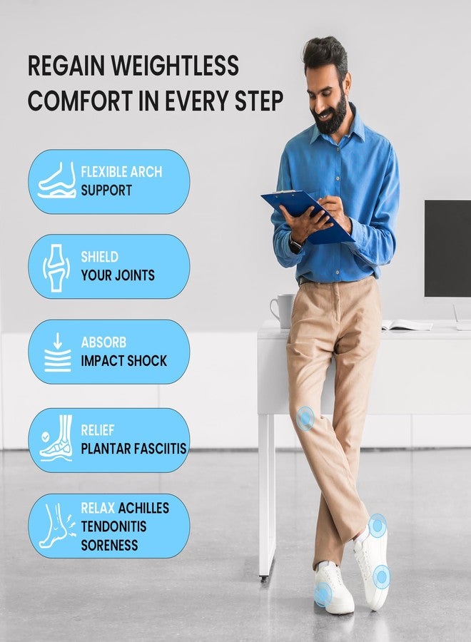 Bukihome Metatarsalgia Insoles with Metatarsal Pads Women & Men, Mortons Neuroma Relief Inserts with Arch Support for Ball of Foot Pain Relief, Plantar Fasciitis, Heel Spur Relief-Women 7-8|Men 5-6-S - Image 2