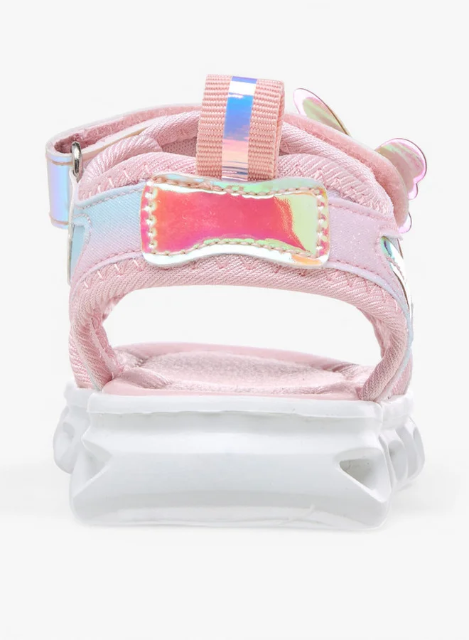 Flora Bella By Shoexpress Butterfly Accent Floaters with Hook and Loop Closure