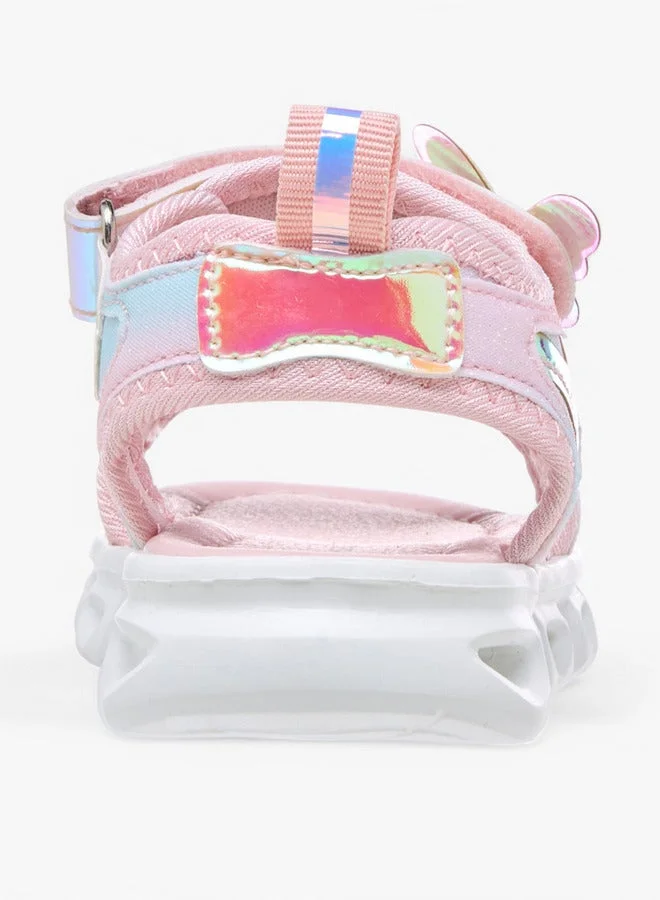 Flora Bella By Shoexpress Flora Bella Butterfly Accent Floaters With Hook And Loop Closure