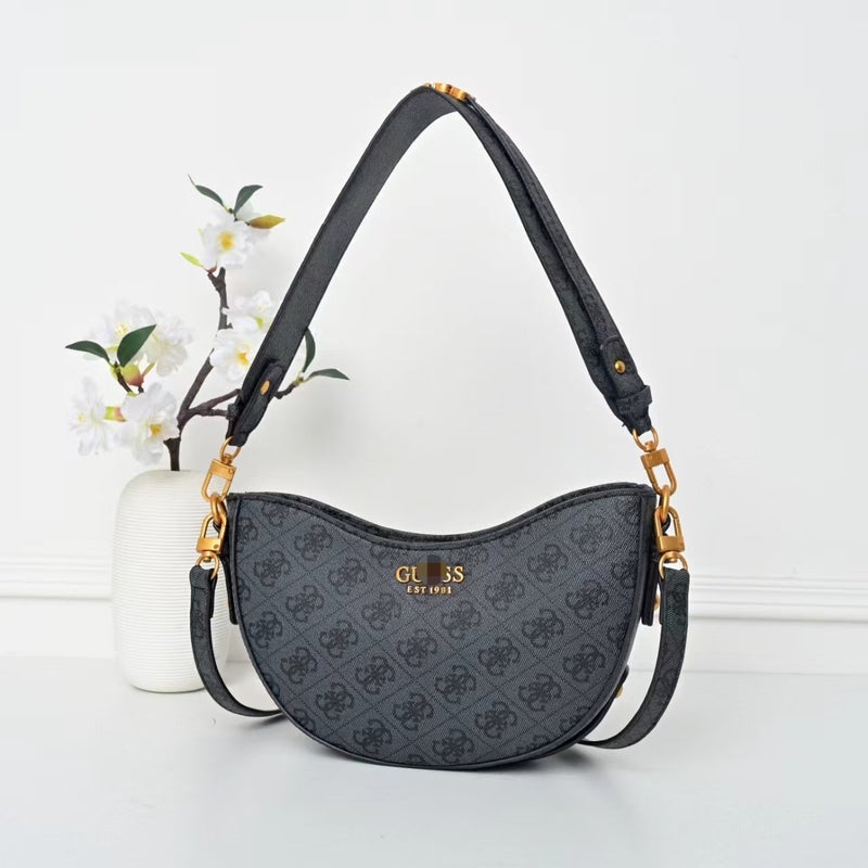 Gs New Retro All-Match Fashion Printed Underarm Dumpling Crescent Arc Shoulder Crossbody Women'S Bag - Image 1