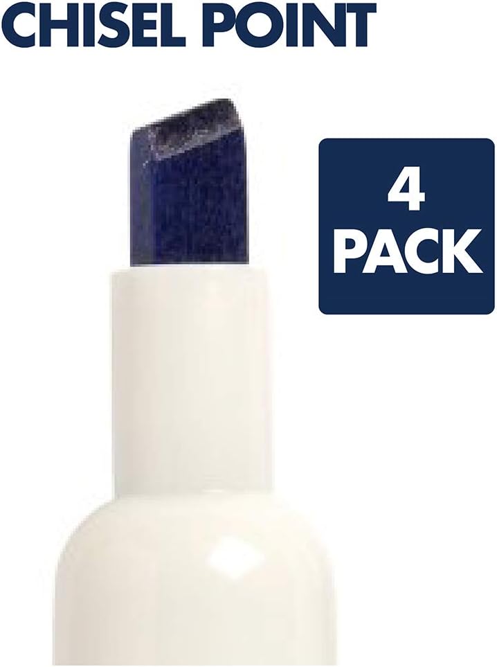 Quartet Dry Erase Marker Kit Whiteboard Markers Chisel Tip Assorted Classic Colors 4 Pack Includes 1 Board Eraser and Spray Cleaner 51659672QA - Image 4