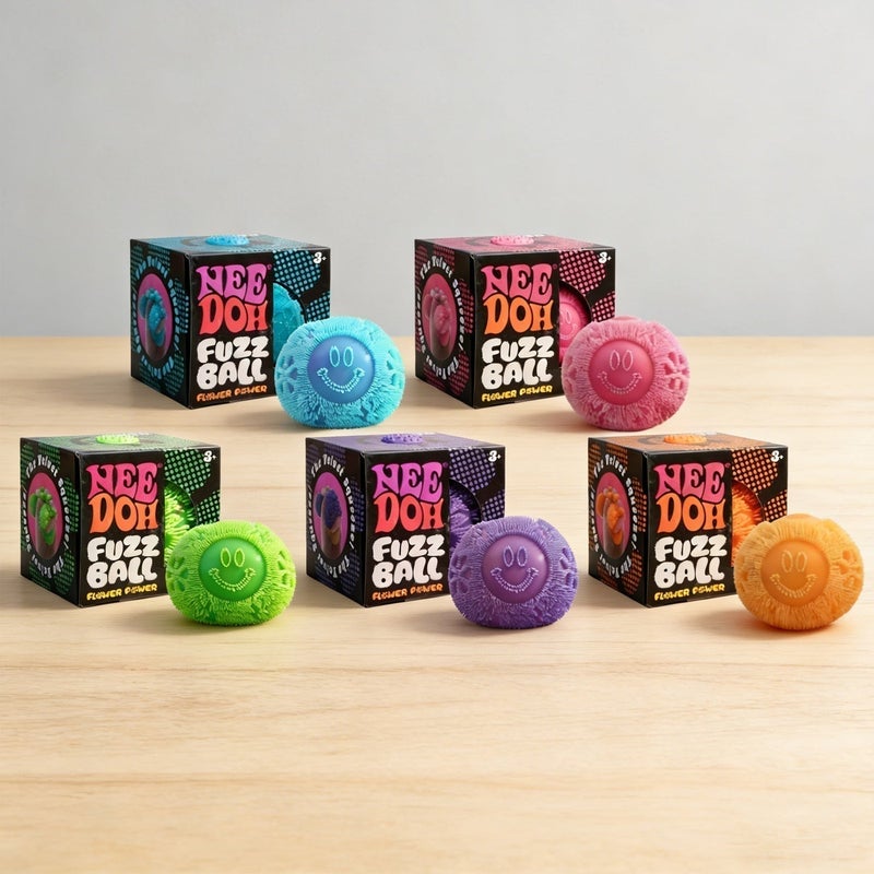 NeeDoh Creative Smiley Face Stress Relief Ball - Soft, Bouncy, and Non-sticky - Portable Office Stress Relief Toy, Perfect Gift for Friends and Besties - Image 2