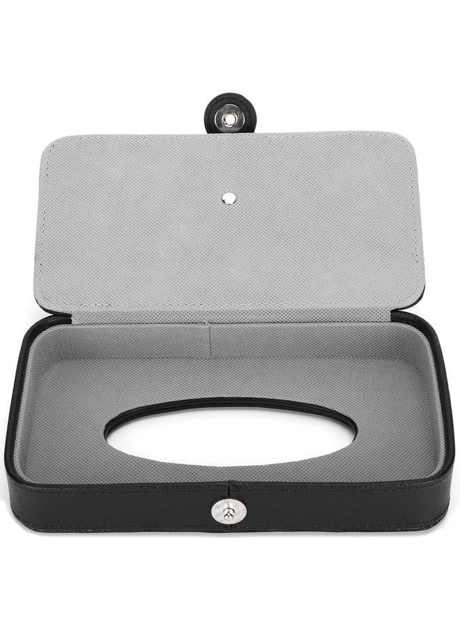 Thoraya Tissue Holder Artificial Leather Tissue Box Hanging Paper Towel Case for Sunshield Car Back Seat  - Image 1