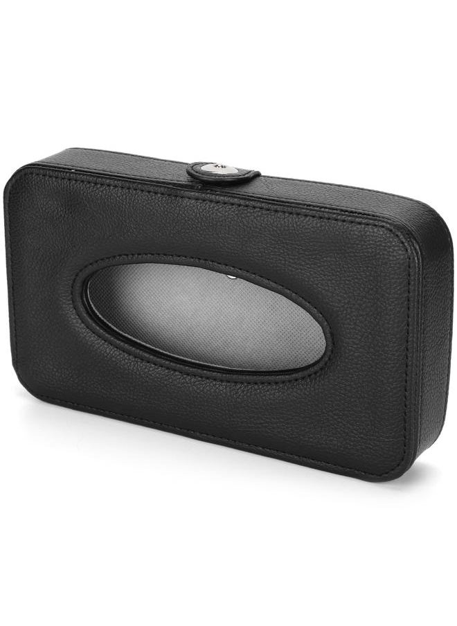 Thoraya Tissue Holder Artificial Leather Tissue Box Hanging Paper Towel Case for Sunshield Car Back Seat  - Image 5