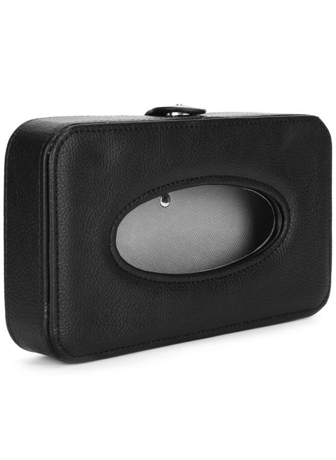 Thoraya Tissue Holder Artificial Leather Tissue Box Hanging Paper Towel Case for Sunshield Car Back Seat  - Image 4
