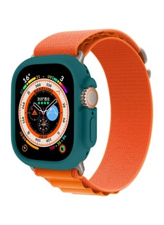Generic Compatible with Apple Watch Ultra 49 mm case All-Round Shockproof TPU Silicone Protective Cover Bumper Shock-Absorbing Scratch-Resistant Protective case for Apple Watch Ultra 49 mm (Green)  - Image 2