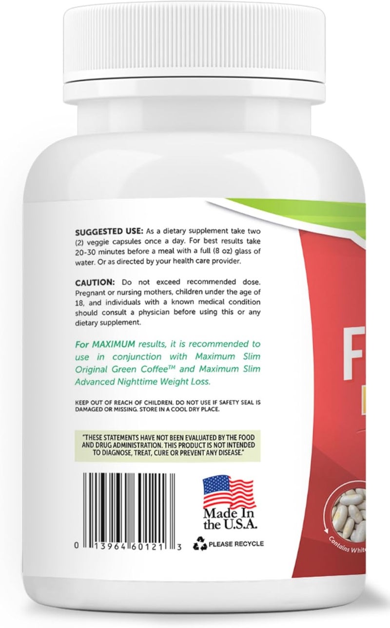 Maximum Slim Fat  Carb Blocker Pure Kidney Bean Extract for Weight Loss and Appetite Suppressant - Image 2