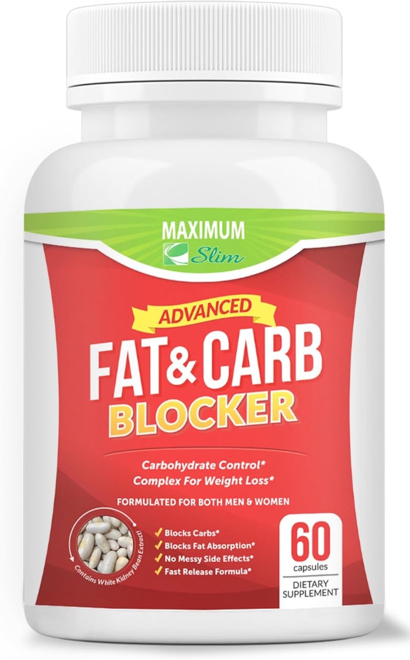 Maximum Slim Fat  Carb Blocker Pure Kidney Bean Extract for Weight Loss and Appetite Suppressant - Image 1