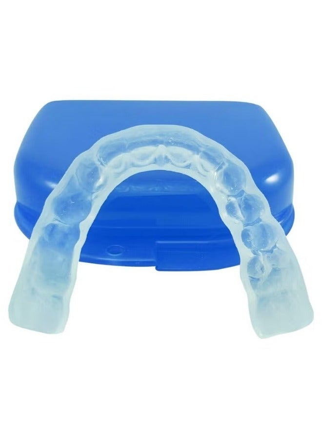 Thin Slim Soft Custom Teeth Night Guard With Case Blue/Clear - Image 2