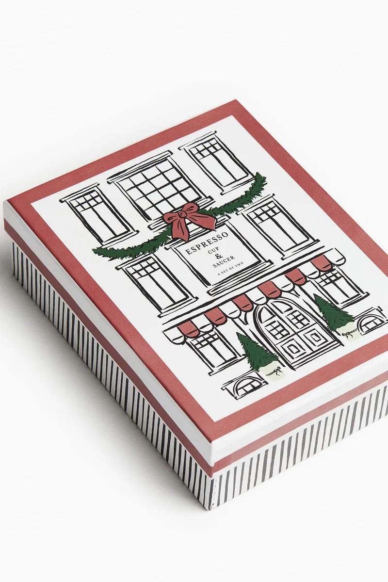H&M Gift-boxed 2-pack espresso cups &amp; saucers