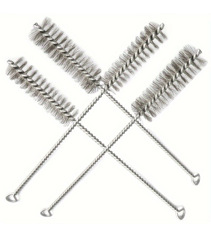 Pipe Cleaning Brush 4pcs Set Thread Rotating Tool Rust Removal - Image 1