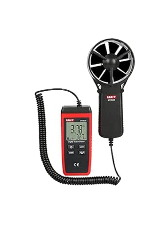 UNI-T UNI-T UT363S Handheld Anemometer Wind Speed Meter Wind Chill Air Temperature Gauge -14°F to 122°F/-10°C to 50°C with Extendable Wind Sensor LCD Backlight Max Min Avg Data Hold, 1 Meter Drop Durability