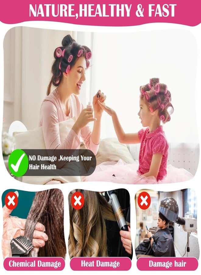 بيكبيو مجموعة بكرات شعر مكونة من 12 قطعة مع مشابك، بكرات شعر ذاتية التثبيت، أداة تجعيد الشعر للشعر الطويل والمتوسط والقصير، لون عشوائي (3.6 سم) - Image 4