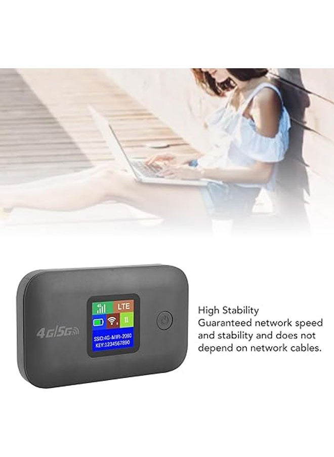 General - 4G LTE mobile router, stably supporting 8-10 users 3000mAh 4G Mobile Hotspot Lightweight and high-speed with SIM card slot Travel (European version: 1.3.5.7.8.20.40.41) - Image 1