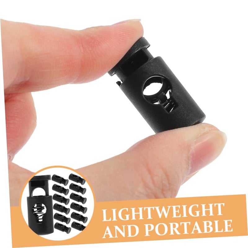 Healifty 40 Pcs Plastic Windproof Flag Pole Spring Stopper Clips for Outdoor Banner - Image 3