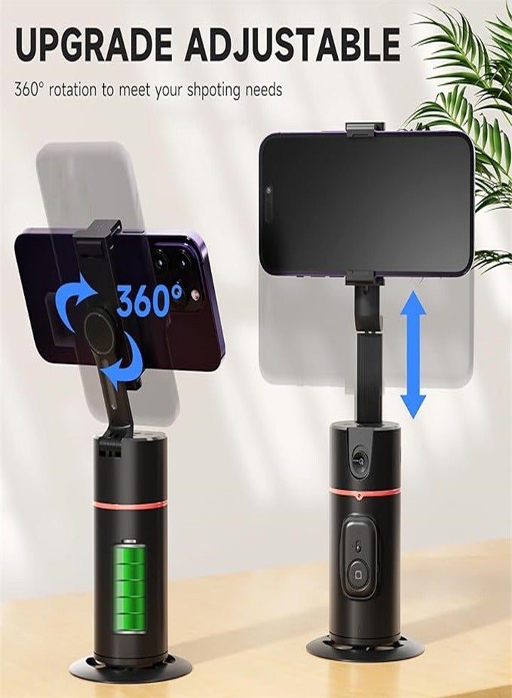 Smart Face Tracking Tripod with Fill Light   360° Rotating Phone Holder for Live Streaming - Image 5
