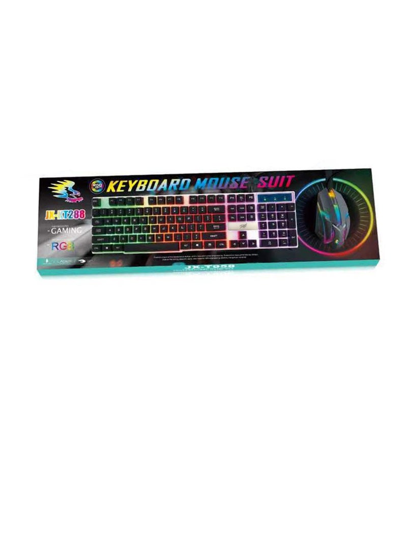 High Quality Wired LED Gaming Keyboard with Mouse Set - Image 2