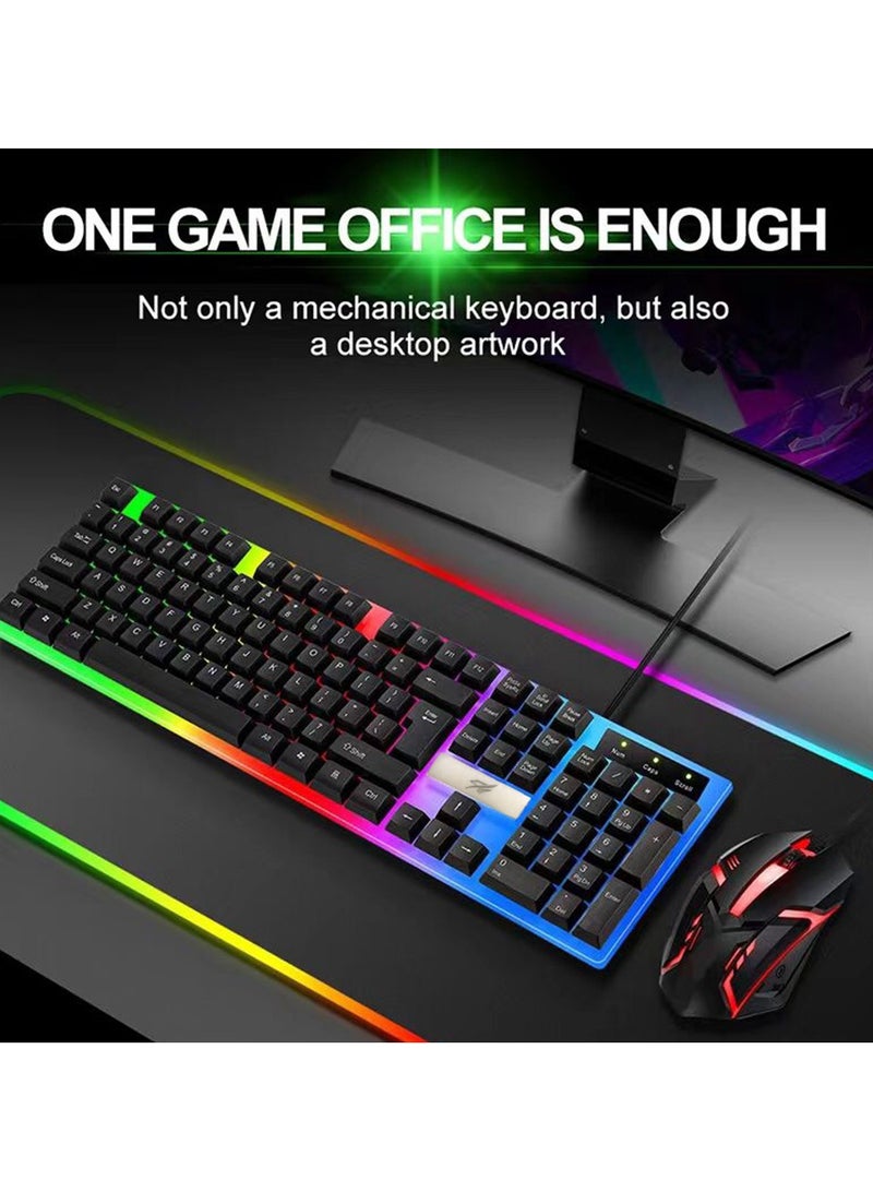 High Quality Wired LED Gaming Keyboard with Mouse Set - Image 3