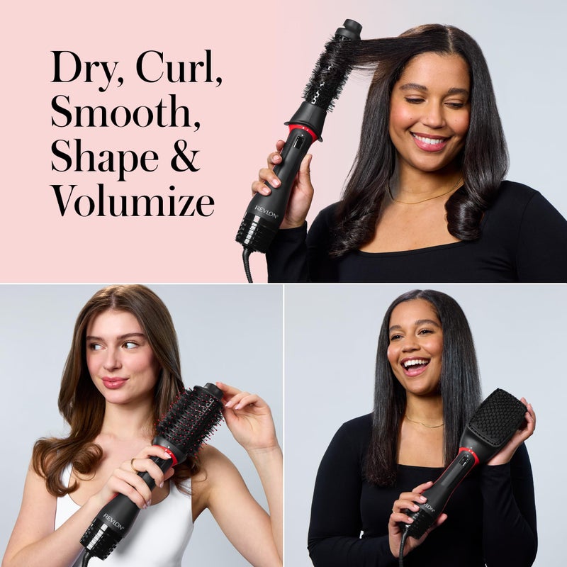 REVLON 3-in-1 Multi-Styler, Blow Dryer Brush, Blowout and Hair Straightener Brush in One to Dry, Curl, Smooth, Shape and Volumize Hair for Gorgeous Salon Blowouts - Image 3