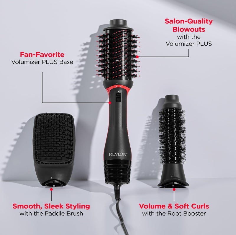 REVLON 3-in-1 Multi-Styler, Blow Dryer Brush, Blowout and Hair Straightener Brush in One to Dry, Curl, Smooth, Shape and Volumize Hair for Gorgeous Salon Blowouts - Image 2