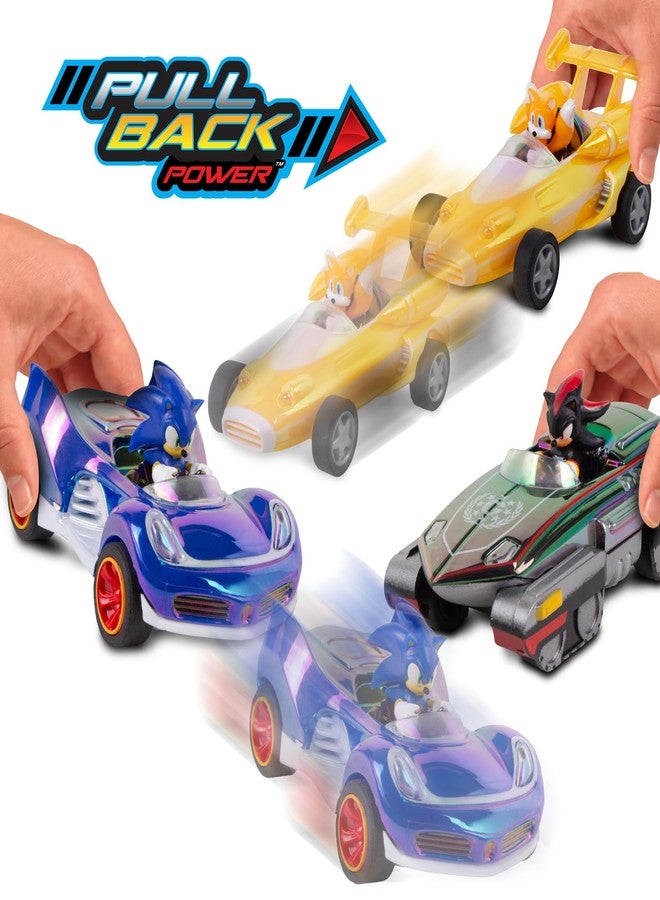 NKOK Special Edition! Sonic, Shadow and Tails Pullback (3-Pack) - Sonic & All-Stars Racing Transformed (electroplated) - Image 3
