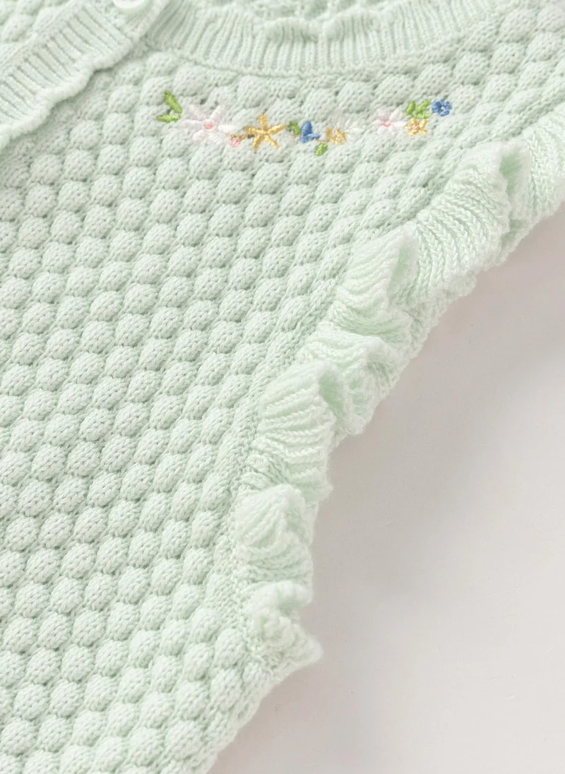 Balabala Girl Baby Knit long sleeve suit