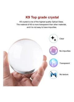 Alruht 3D crystal Ball night light ,crystal glass Ball light with LED base astronaut design,Office home decor craft gifts  - Image 4