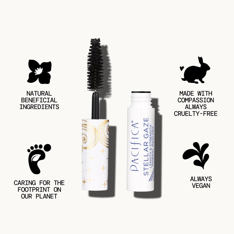 Pacifica, Mascara Stellar Gaze Coconut Vitamin B Vegan, 0.12 Ounce - Image 2