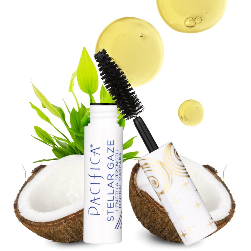 Pacifica, Mascara Stellar Gaze Coconut Vitamin B Vegan, 0.12 Ounce - Image 1