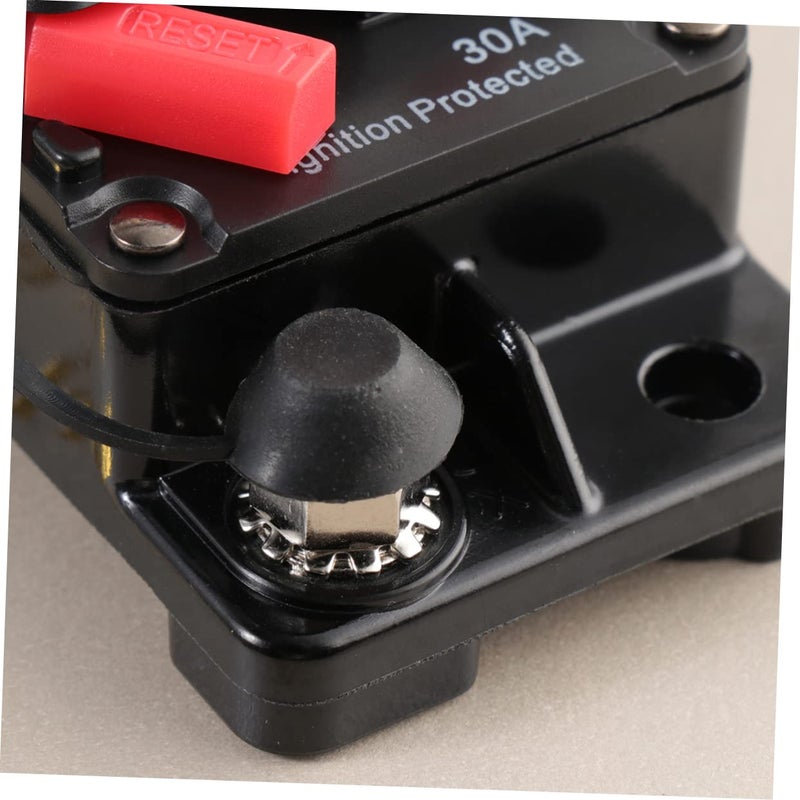 FAVOMOTO 2pcs Waterproof Power Inverter Marine Circuit Breaker 30a Auto-reset for Car Truck Rv Marine Easy Installation - Image 4