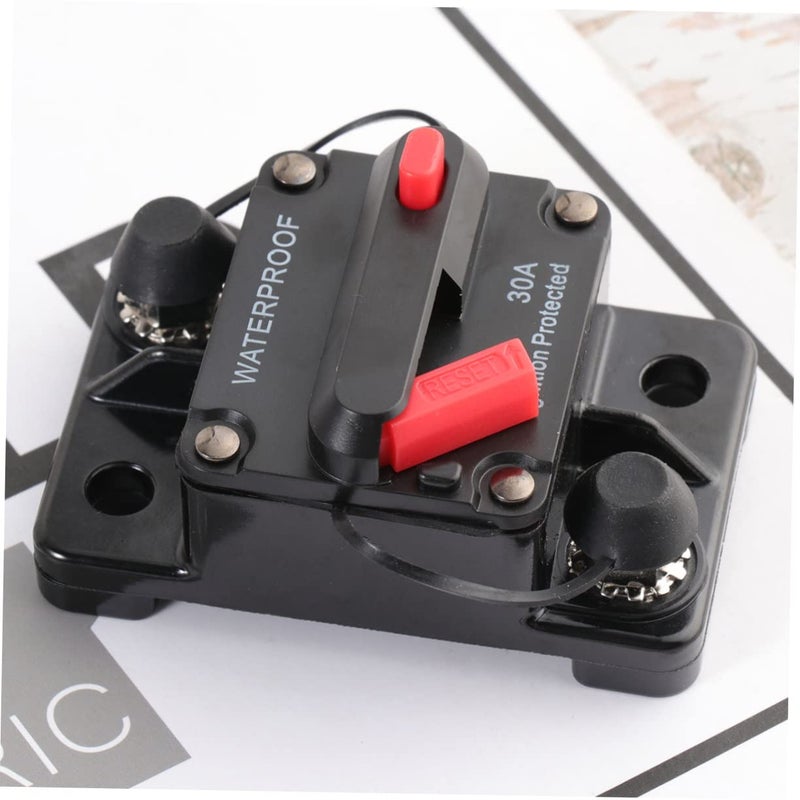 FAVOMOTO 2pcs Waterproof Power Inverter Marine Circuit Breaker 30a Auto-reset for Car Truck Rv Marine Easy Installation - Image 3