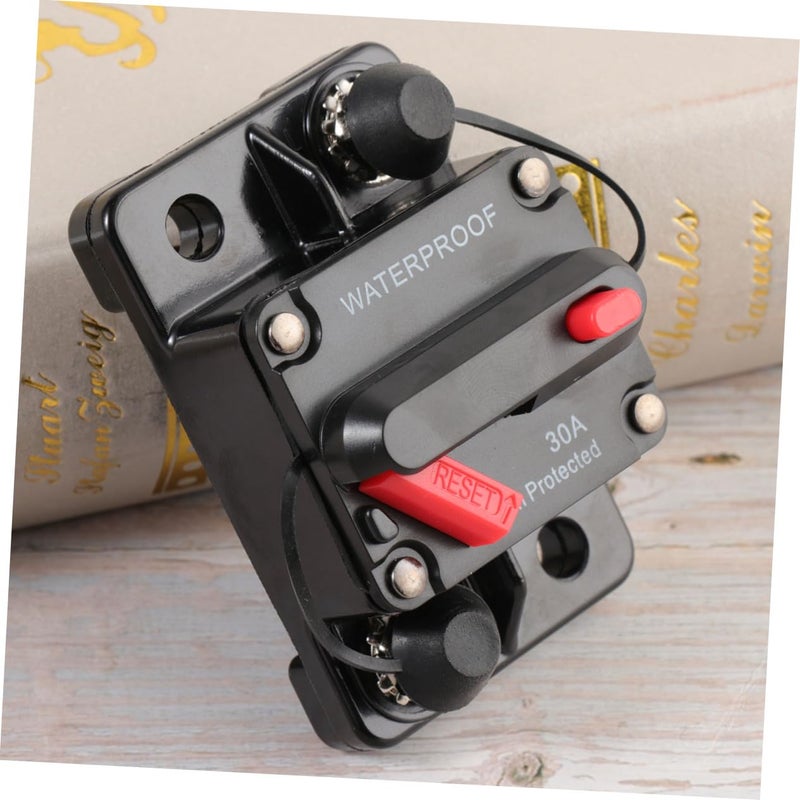FAVOMOTO 2pcs Waterproof Power Inverter Marine Circuit Breaker 30a Auto-reset for Car Truck Rv Marine Easy Installation - Image 5
