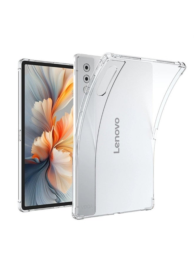 Clear Case for Lenovo Yoga Tab Plus 12.7 inch (2025) TB520FU, 【Airbag Protection】 Transparent Case Flexible Soft TPU Anti-Drop Shockproof Protective Back Cover - Image 1