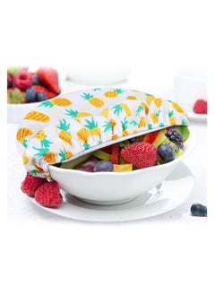 Y&D Bowl Covers Reusable in 5 Size Stretch Cloth Fabric Elastic Food Storage Cotton Bread Lids for Food Fruits Leftover (10 Pieces Summer Style)  - Image 5