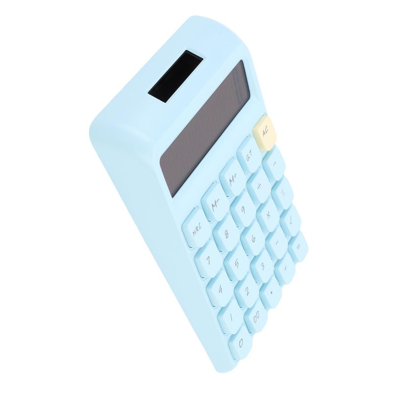Blue 12 Digit Solar Desk Calculator with Large Display and Sensitive Keys for Home Office School - Image 3