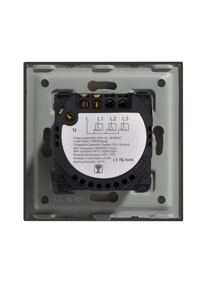 دع التقنية مفتاح إنارة ذكي واي فاي فردي - رمادى - Image 5