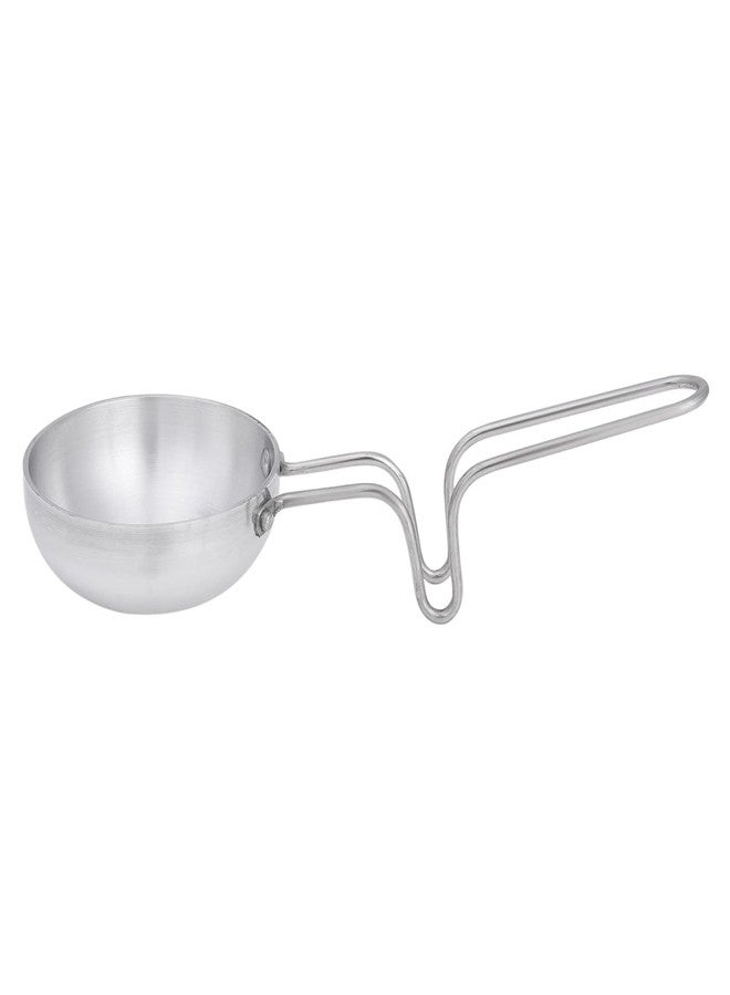 DESCTIDY Aluminium Small Tadka Pan with Stainless Steel Handle (Size- 12 cm Dia) -Silver Pack of 1 - Image 3