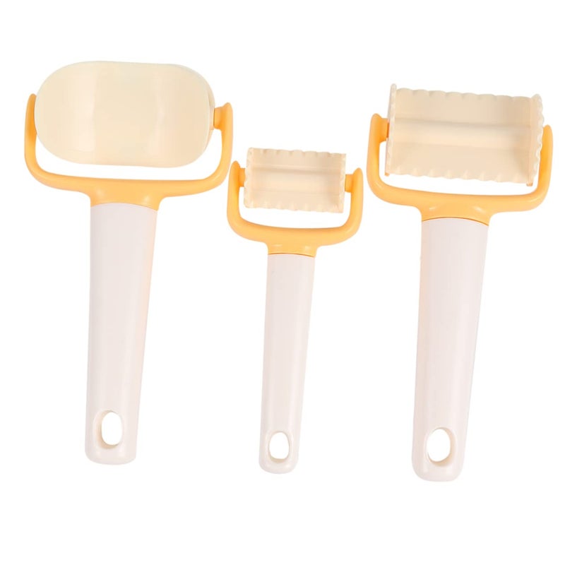 3 Piece Plastic Cookie Mold Set Rolling Biscuit Cutters For Baking Fondant - Image 2