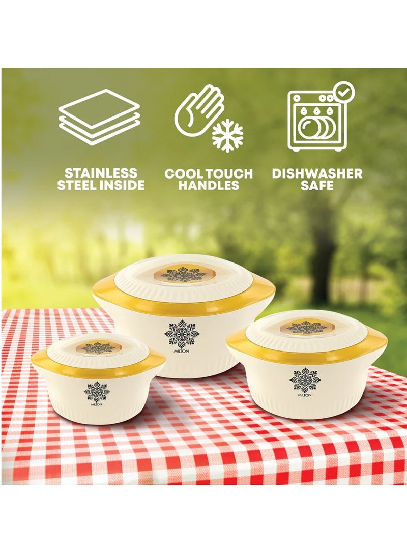 Milton 3 Piece Plastic and Stainless Steel Food Containers - Image 1