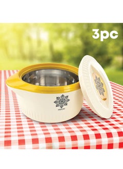 Milton 3 Piece Plastic and Stainless Steel Food Containers  - Image 2