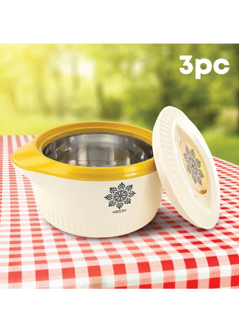 Milton 3 Piece Plastic and Stainless Steel Food Containers - Image 2