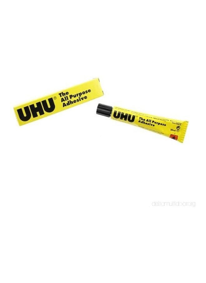 UHU 2-Pieces All Purpose Adhesive, 20 ml Yellow/Black  - Image 3