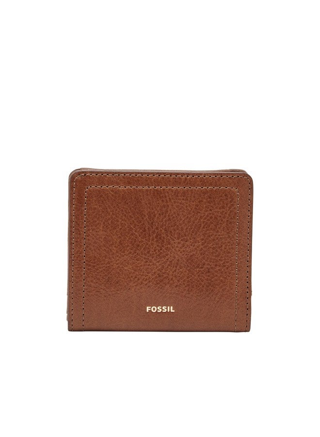 FOSSIL محفظة نسائية جلدية بنية من فوسيل - Image 1