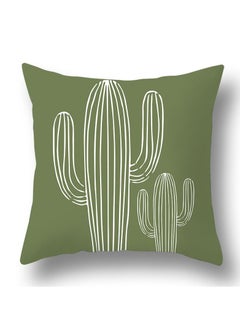 Y&D Green botanical abstract geometric print pillowcase pillow cover 45*45cm 