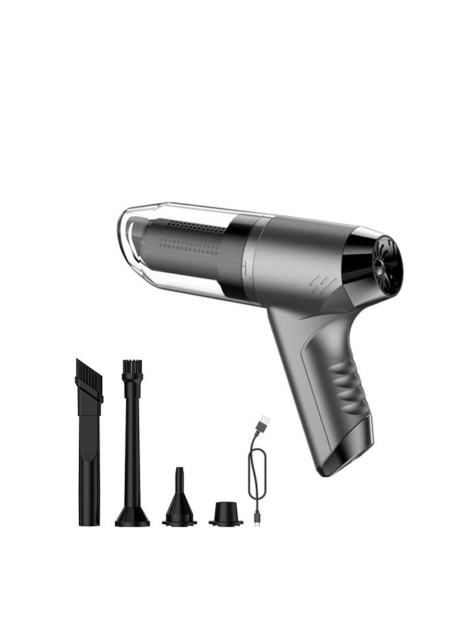Smart Rahah Dual-Mode 12000Pa Powerful Suction, Built-in Blowing Function, Lightweight Car Vacuum, Dual Power System, Grey  - Image 1